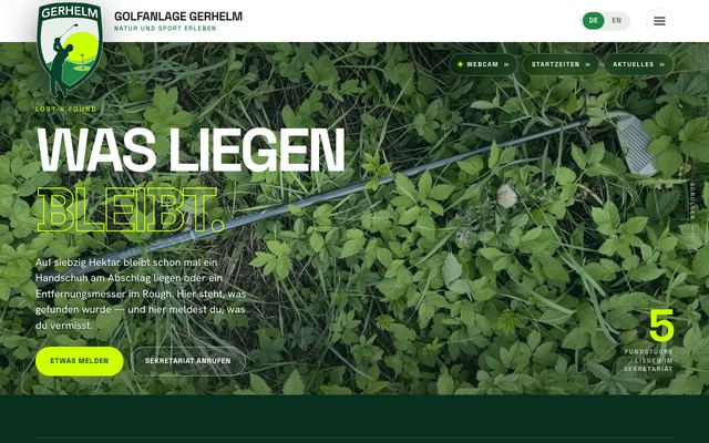 The lost & found page on gerhelm.de